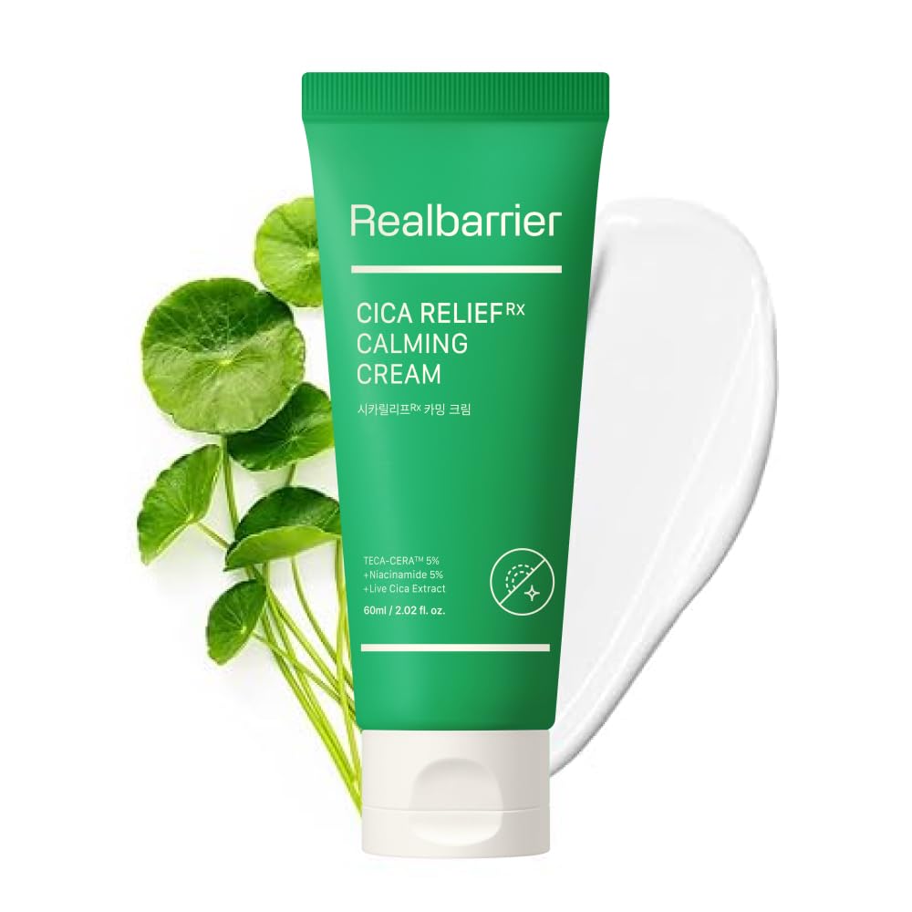 Amazon.com: Real Barrier Cica Relief Rx Calming Cream 60ml, 2.02